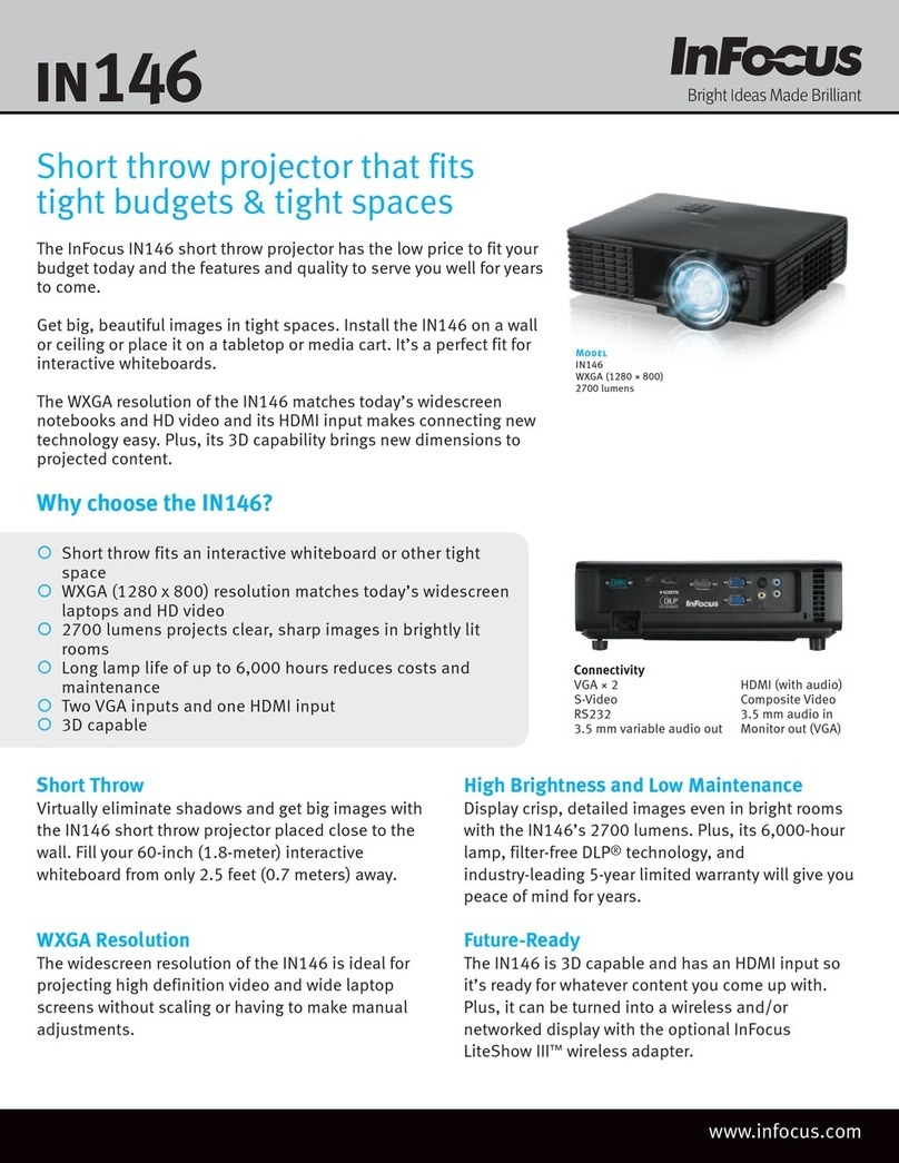 InFocus IN146 Manuel utilisateur