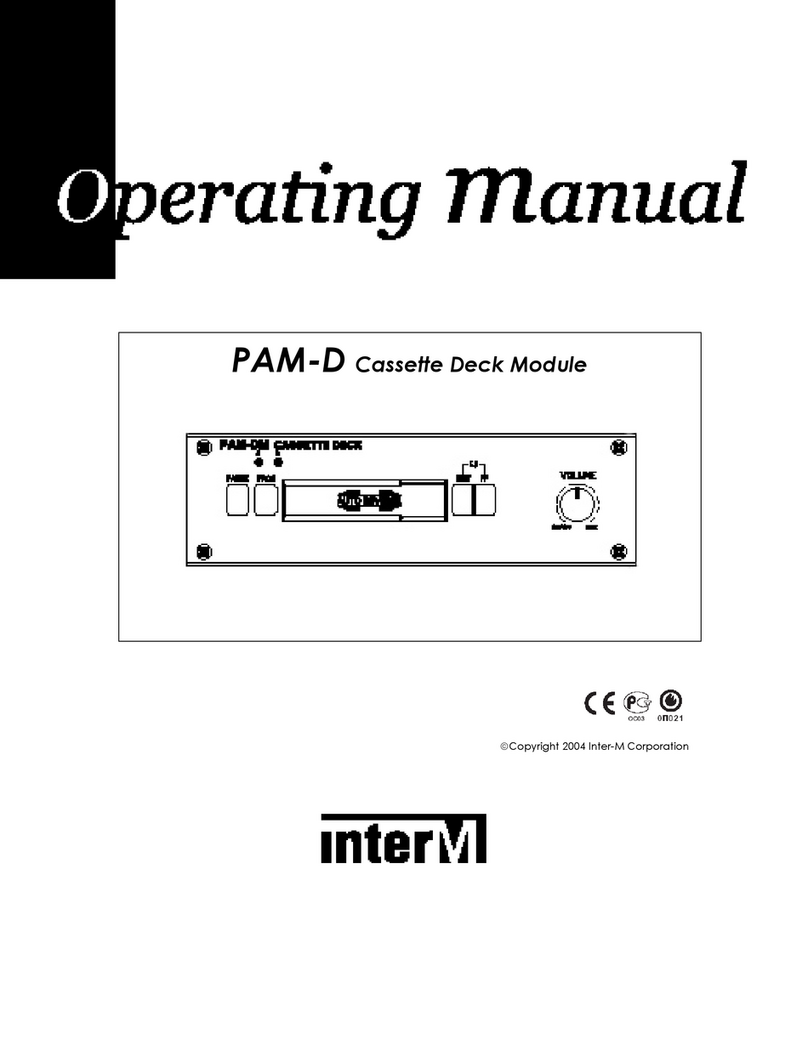Inter-m PAM-D Manuel utilisateur