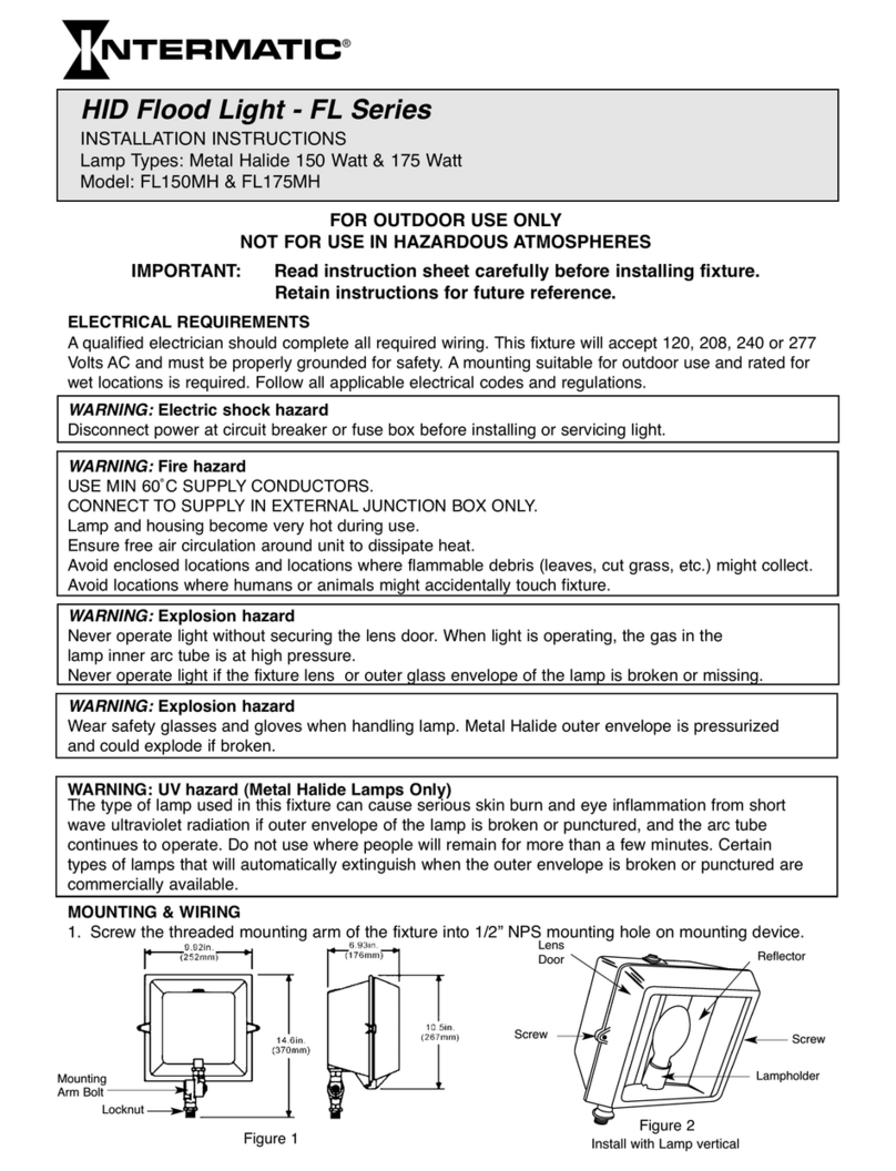 Intermatic FL150MH Manuel utilisateur
