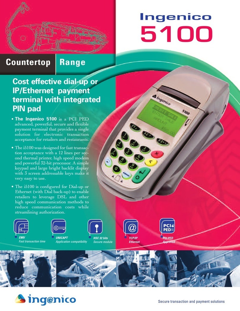 Ingenico i5100 Manuel utilisateur