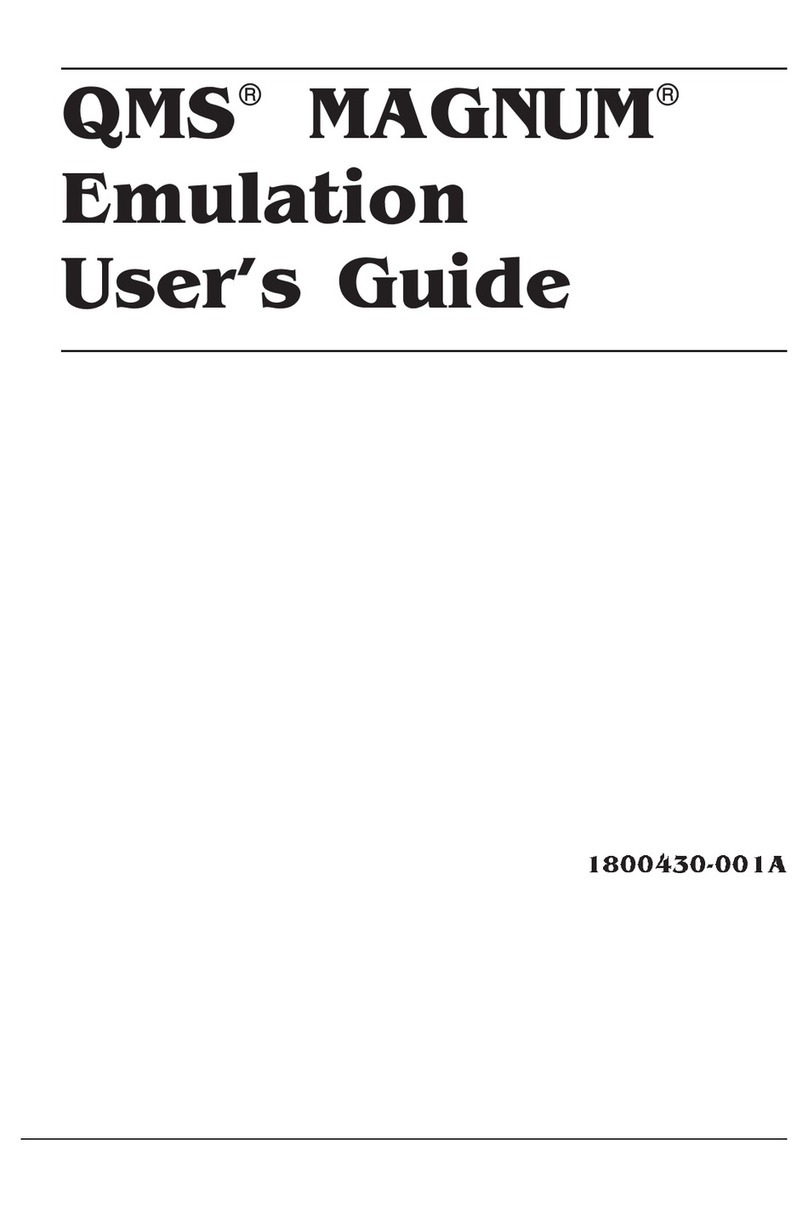 QMS CF 2215 Manuel utilisateur