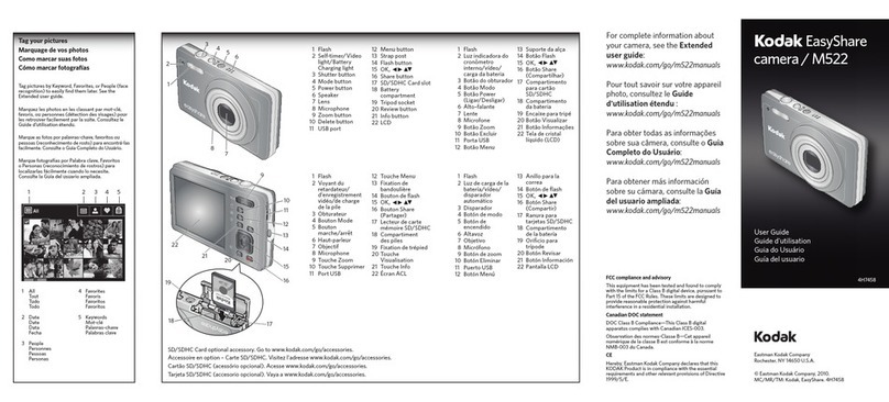 Kodak EASYSHARE M522 Manuel utilisateur