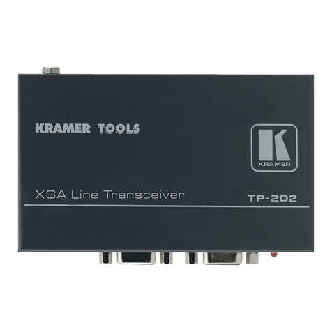Kramer TP-202 Manuel utilisateur Kramer TP-202 Manuel utilisateur
