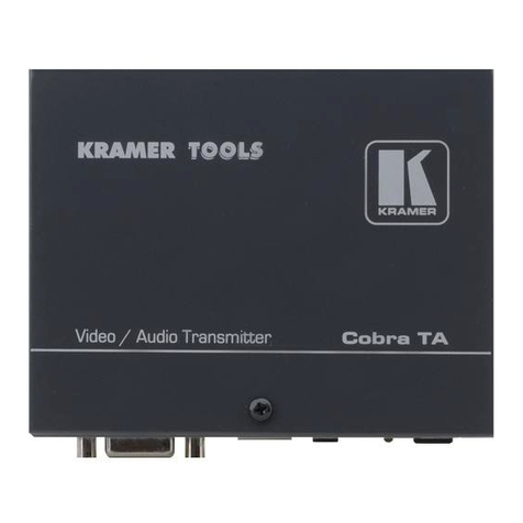 Kramer TA Manuel utilisateur Kramer TA Manuel utilisateur