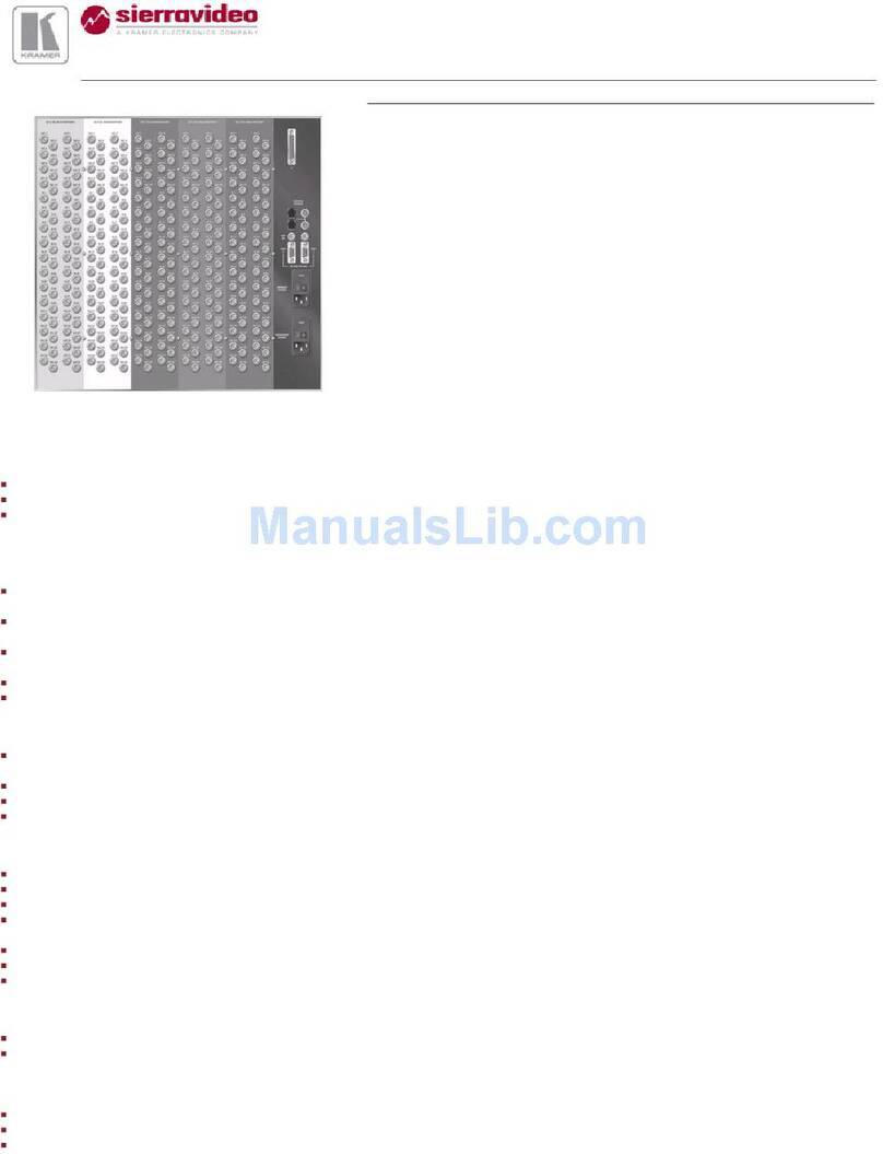 Kramer Sierra Video 3232V3 Manuel utilisateur