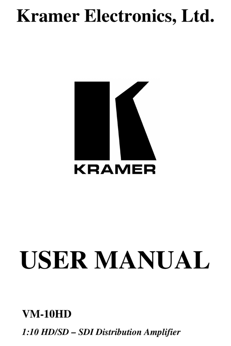 Kramer VM-10HD I Series Manuel utilisateur