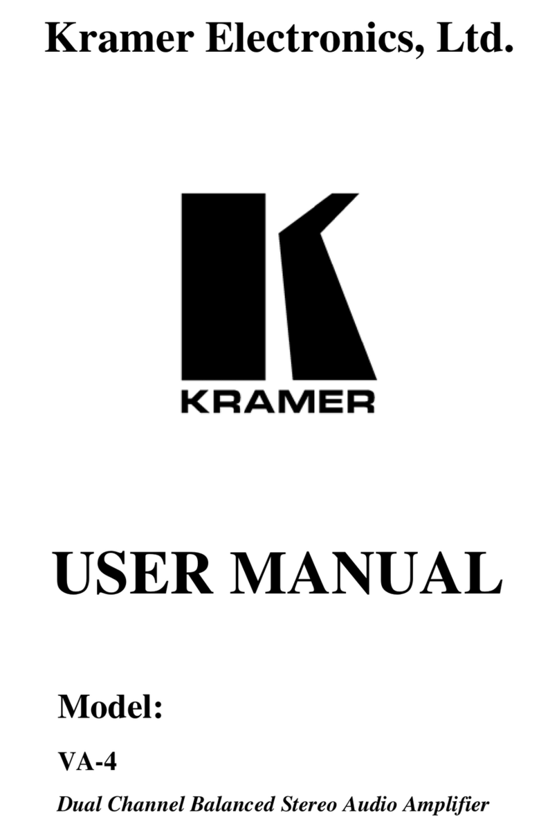 Kramer VA-4 Manuel utilisateur