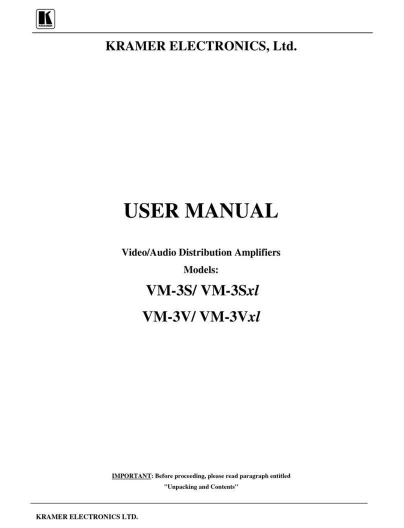 Kramer VM-3S Manuel utilisateur