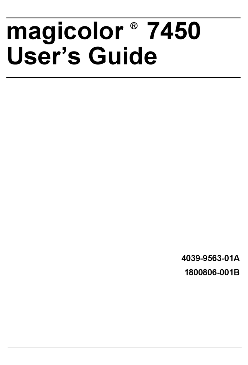 Konica Minolta magicolor 7450 Manuel utilisateur
