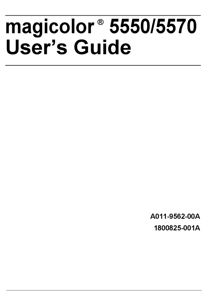 Konica Minolta Magicolor 5550 Manuel utilisateur