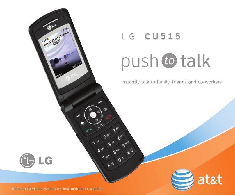 LG CU515 -  Cell Phone 55 MB Manuel utilisateur