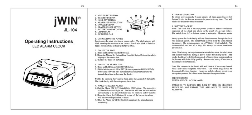 jWIN JL-104 Manuel utilisateur