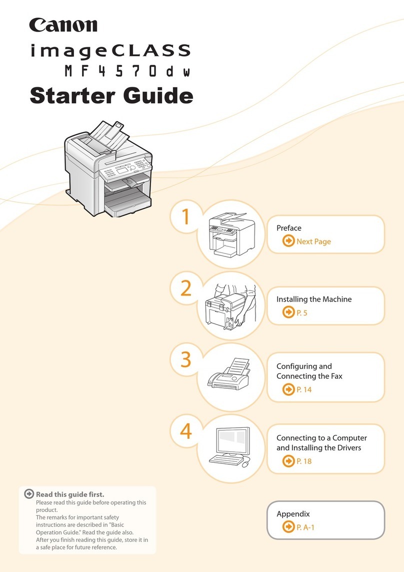Canon ImageCLASS MF4570dw Guide de sécurité