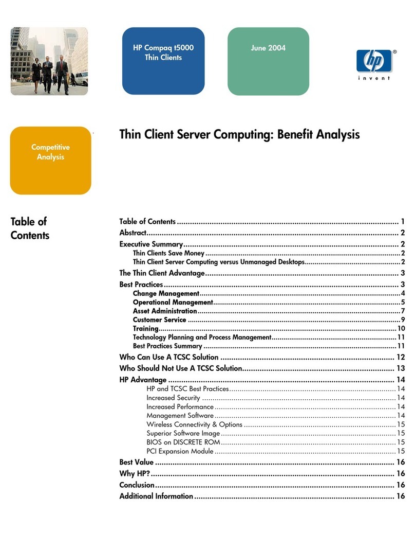 HP T5125 - Compaq Thin Client Manuel