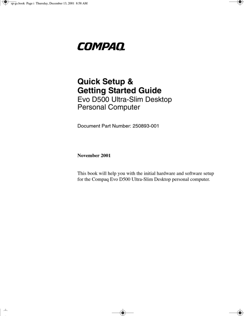 Compaq Evo D500 USD Manuel utilisateur