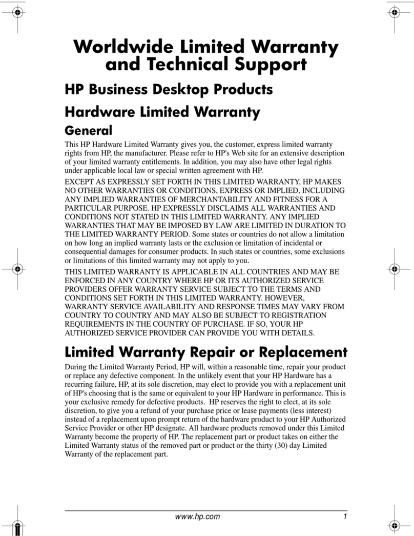 HP Rp5000 - Point of Sale System Manuel d'utilisation et d'entretien HP Rp5000 - Point of Sale System Manuel d'utilisation et d'entretien