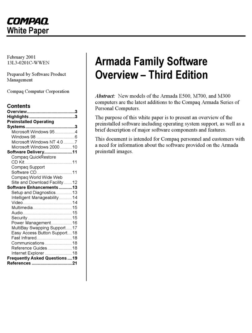 Compaq Armada E500 Series Guide d'installation