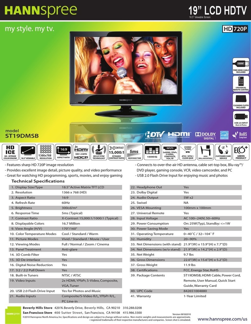 HANNspree ST19DMSB Manuel utilisateur