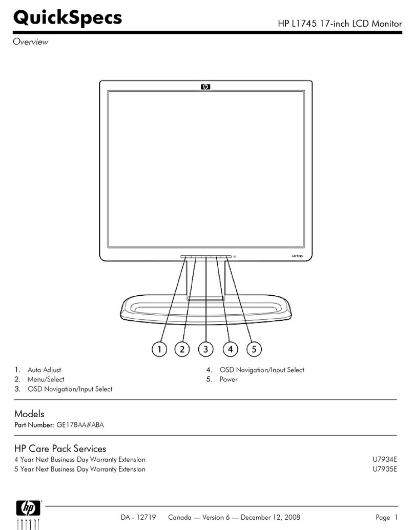 HP L1745 Manuel utilisateur
