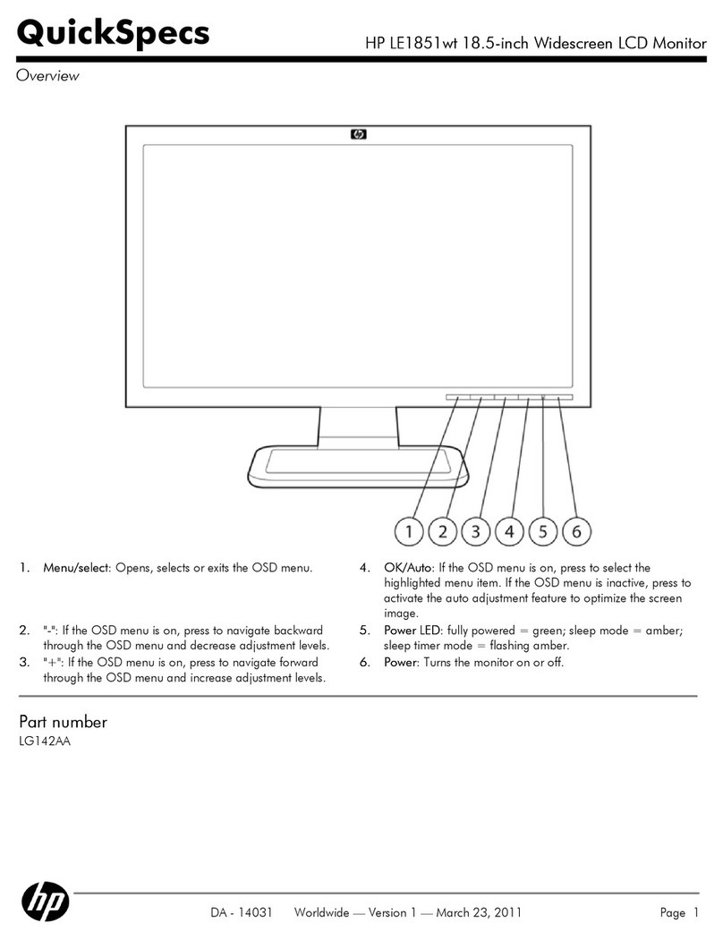HP Compaq LE1851wt Instructions d'utilisation