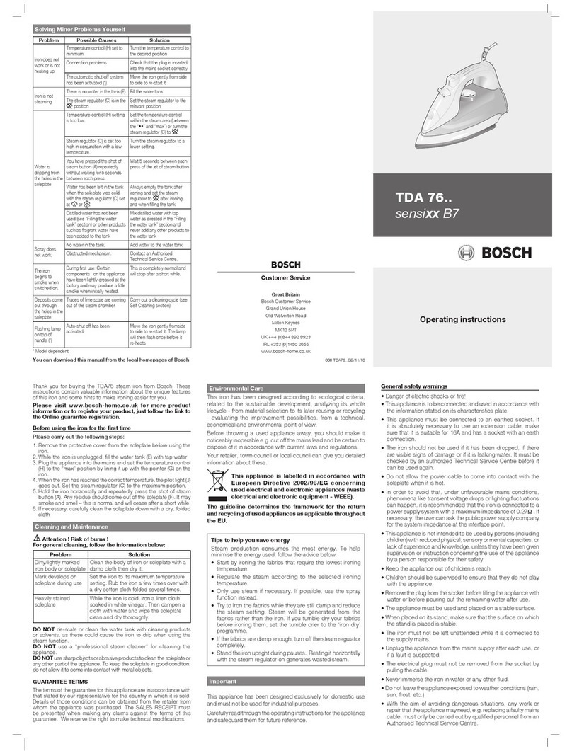 Bosch sensixx B7 Manuel utilisateur