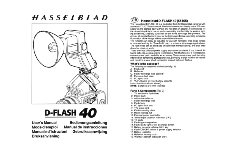 Hasselblad D-Flash 40 Manuel utilisateur