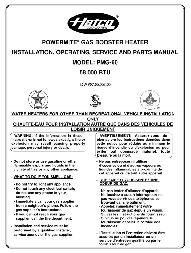 Hatco POWERMITE PMG-60 Mode d’emploi