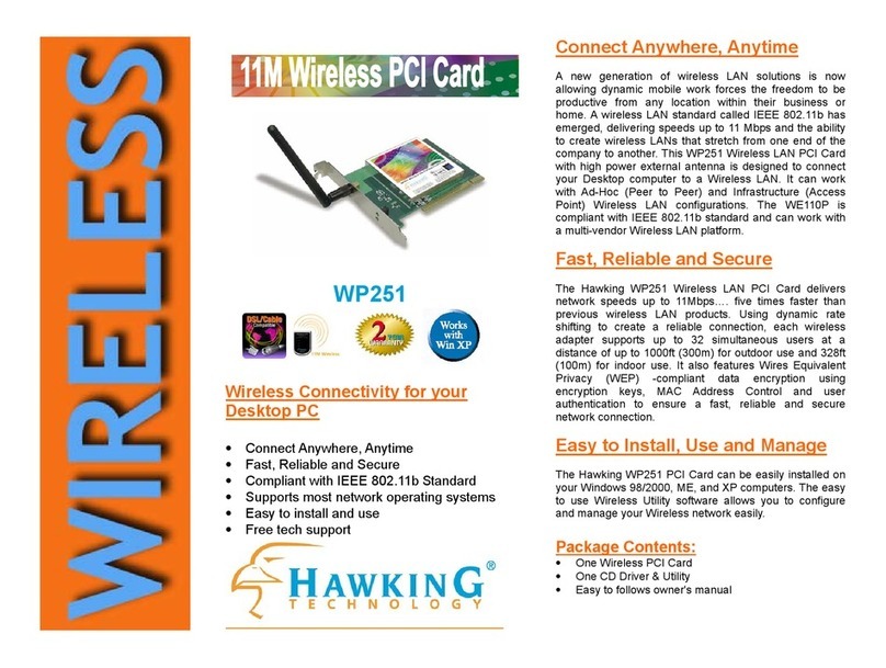 Hawking WP251 Manuel utilisateur
