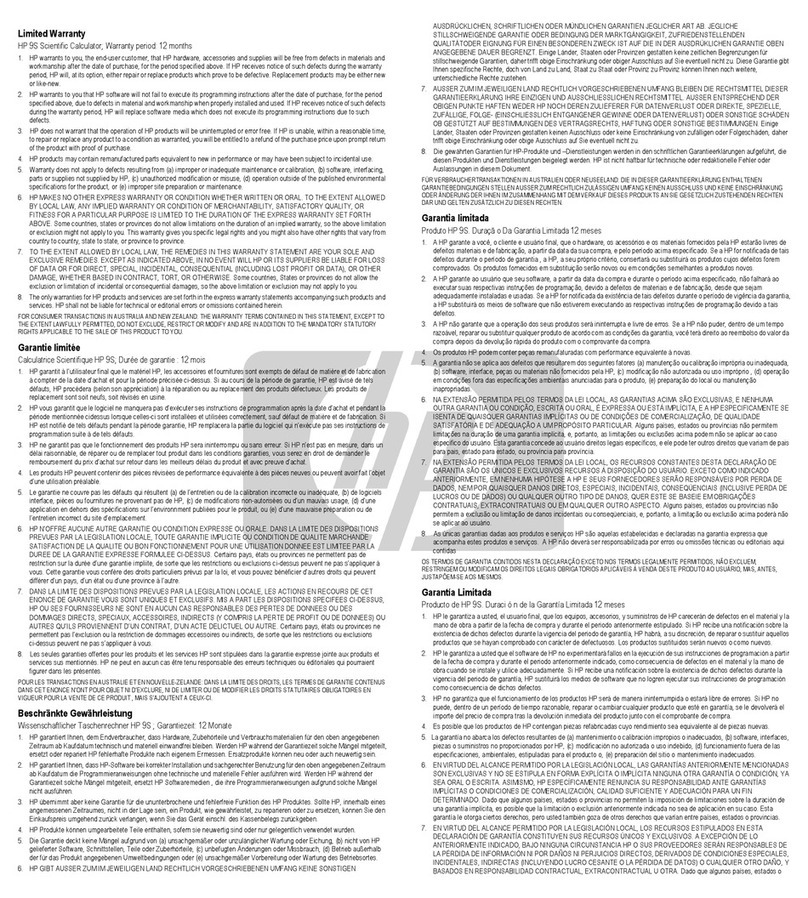 HP 9s Manuel d'utilisation et d'entretien