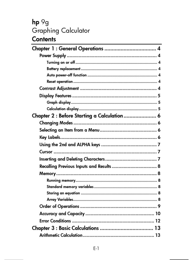 HP 9g Manuel utilisateur