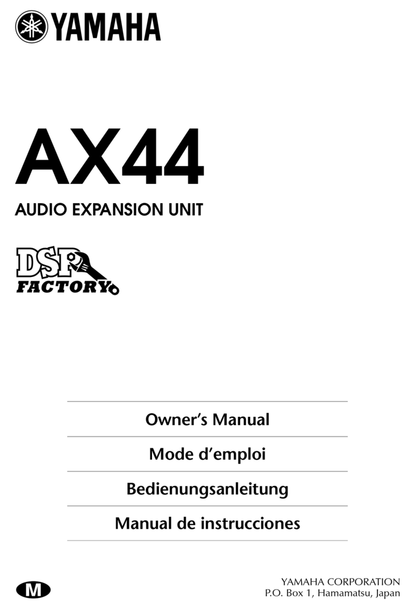 Yamaha AX44 Manuel utilisateur Yamaha AX44 Manuel utilisateur