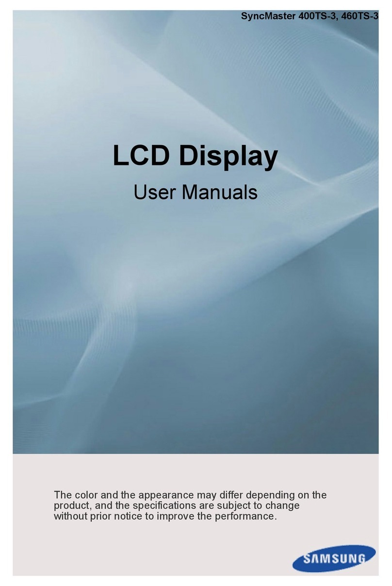 Samsung SyncMaster 400TS-3 Manuel d'installation et d'exploitation