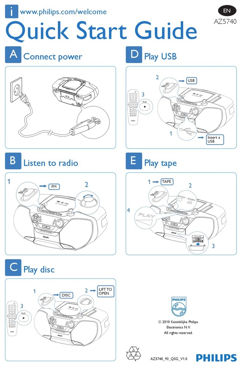 Philips AZ5740/93 Manuel utilisateur Philips AZ5740/93 Manuel utilisateur