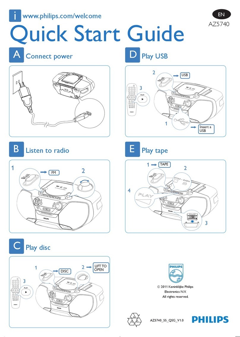 Philips AZ5740/55 Manuel utilisateur Philips AZ5740/55 Manuel utilisateur