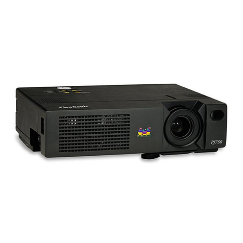 ViewSonic PJ750 Manuel utilisateur ViewSonic PJ750 Manuel utilisateur