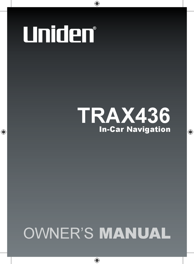Uniden TRAX436 Manuel utilisateur