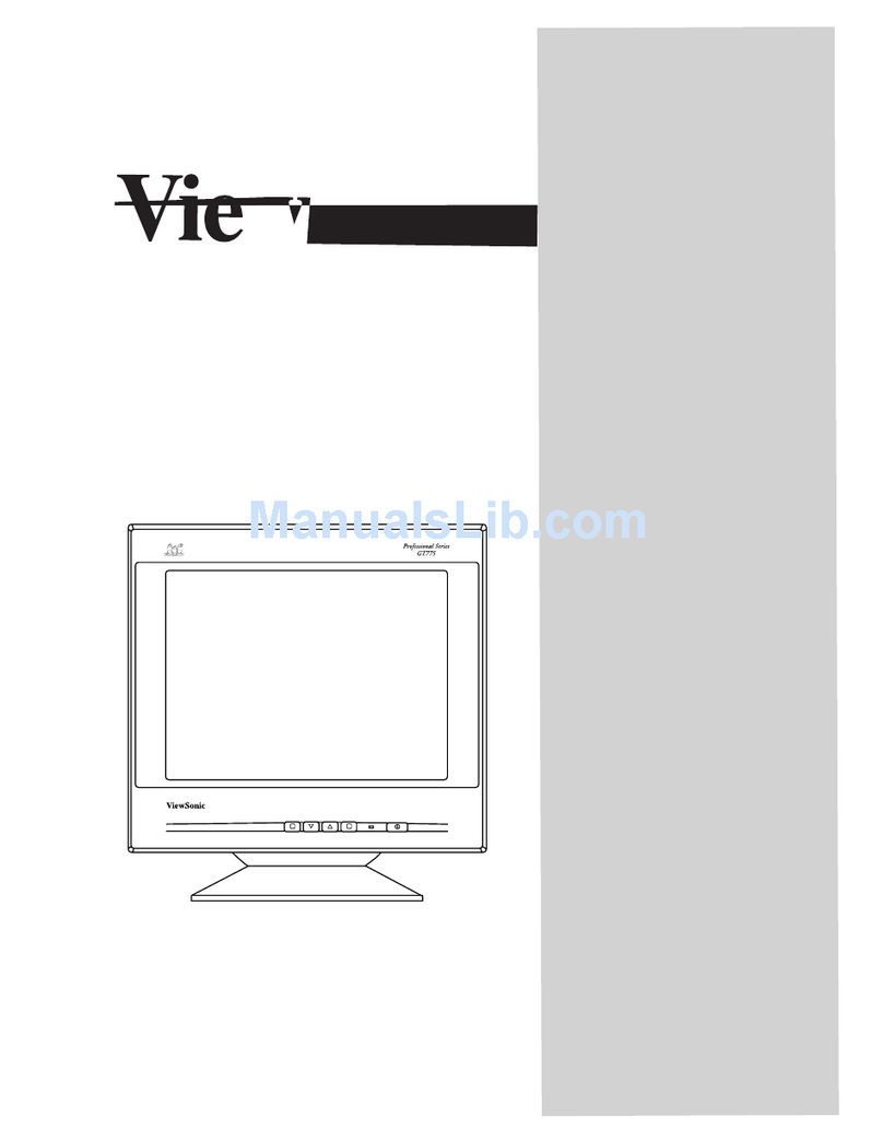 ViewSonic GT775 - 17" CRT Display Manuel utilisateur
