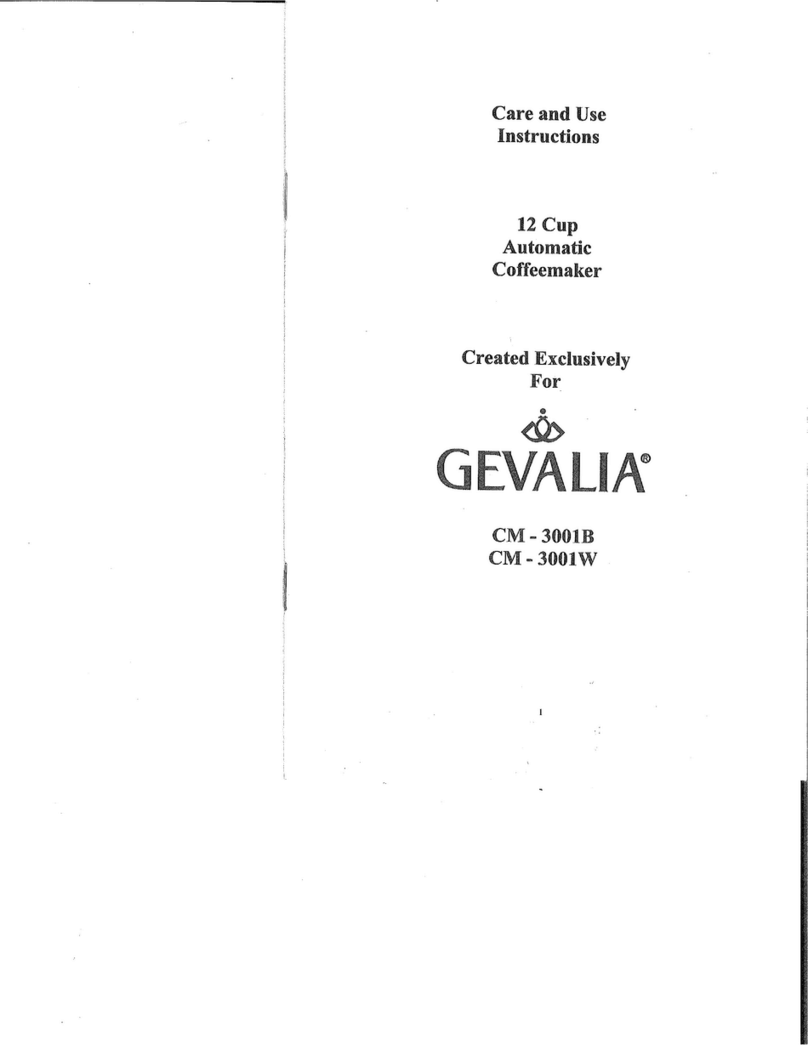 Gevalia CM-3001 Manuel Gevalia CM-3001 Manuel
