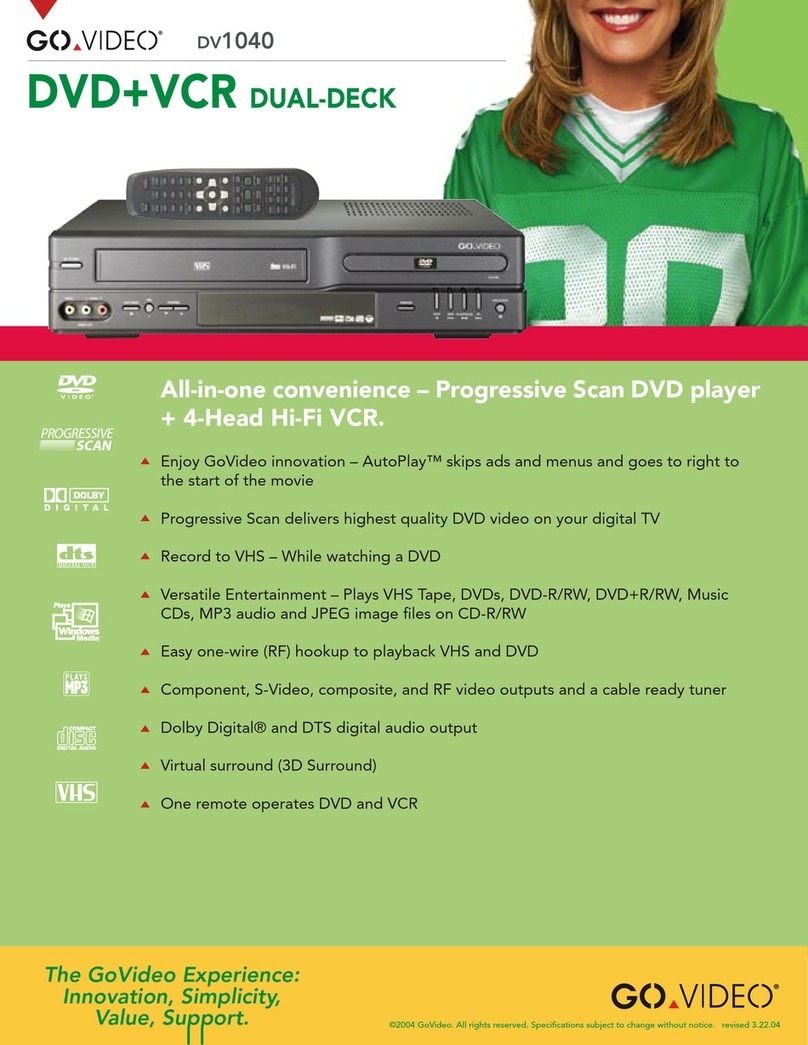 GoVideo DV1040 Manuel utilisateur
