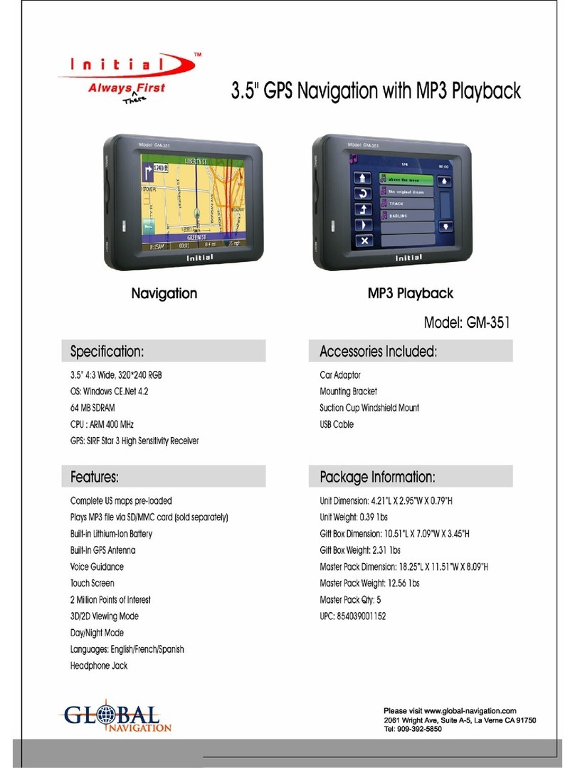 Initial GM-351 Manuel utilisateur