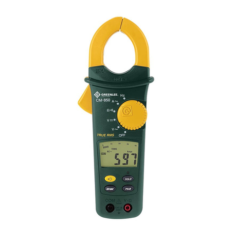Greenlee CM-850 Manuel utilisateur