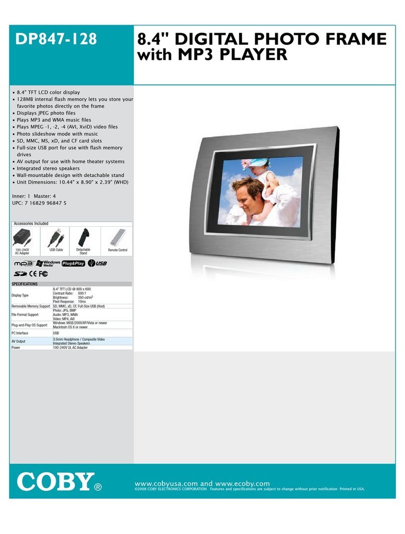 Coby DP-847 Manuel utilisateur