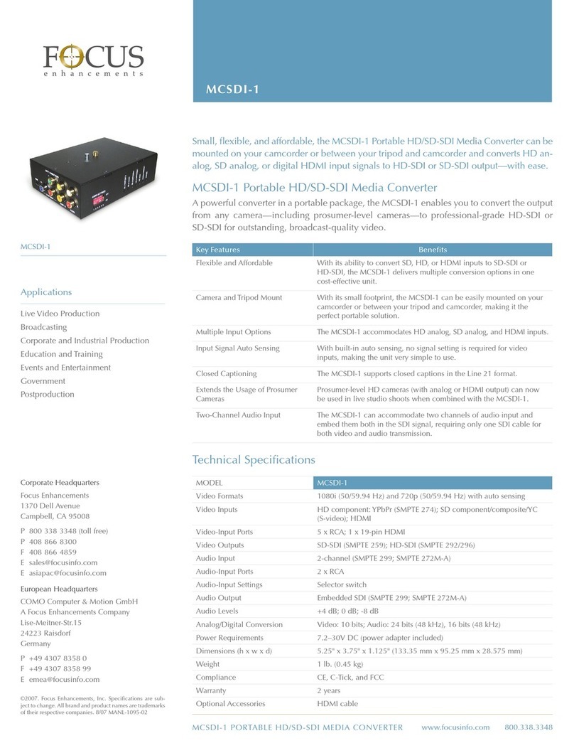 foc.us MCSDI-1 Manuel utilisateur