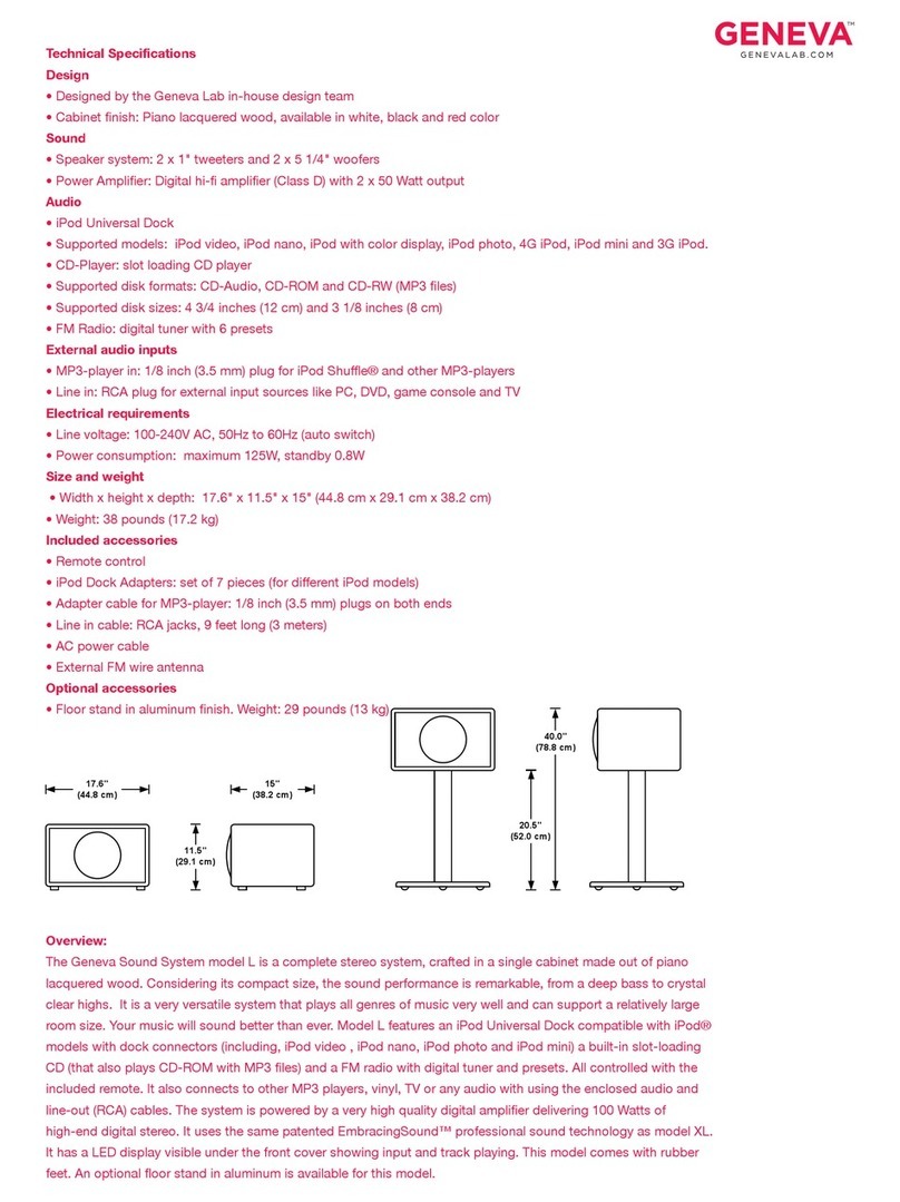 Geneva L Manuel utilisateur