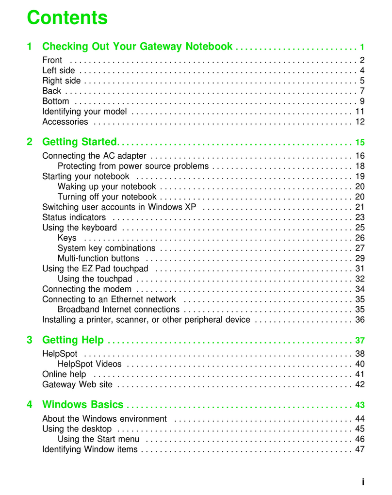 Gateway Solo 9550 Manuel utilisateur