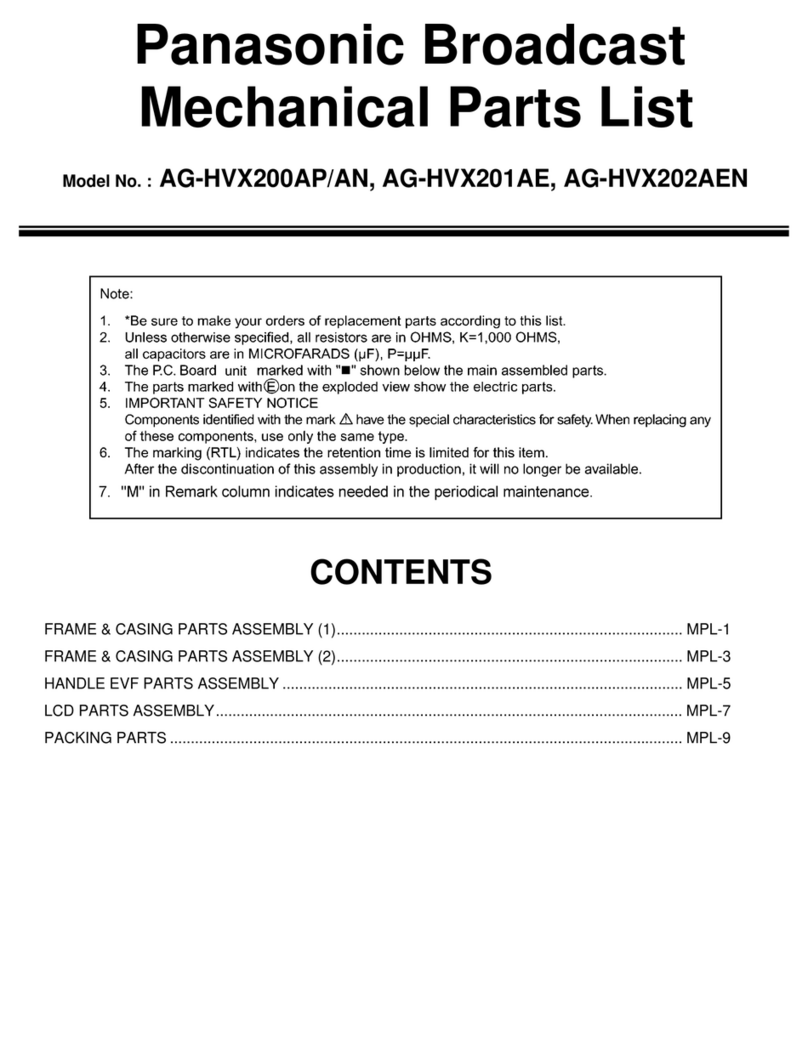 Panasonic AG-HVX202AEN Manuel utilisateur