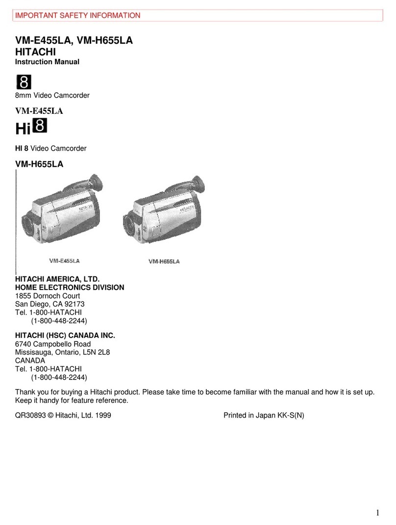 Hitachi VM-E455LA Manuel utilisateur