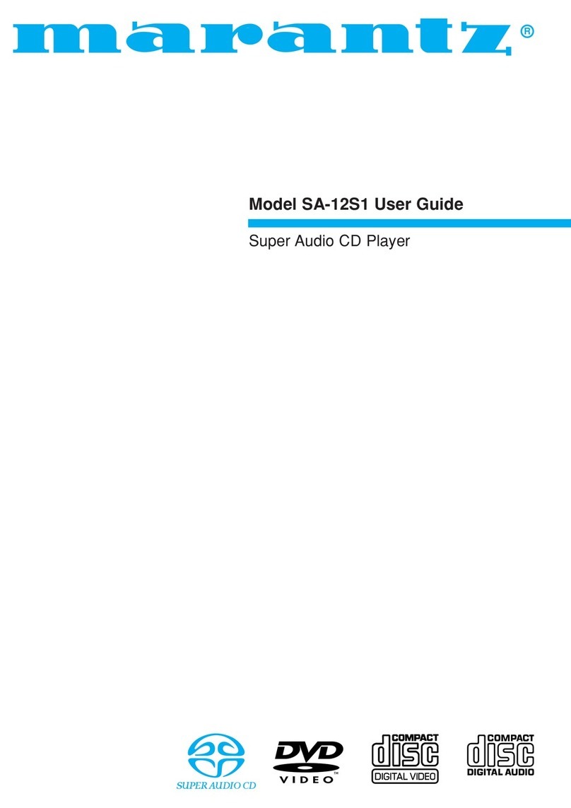 Marantz SA-12S1 Manuel utilisateur