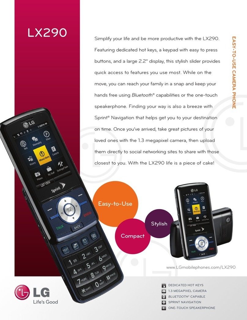 LG LX290 Manuel utilisateur