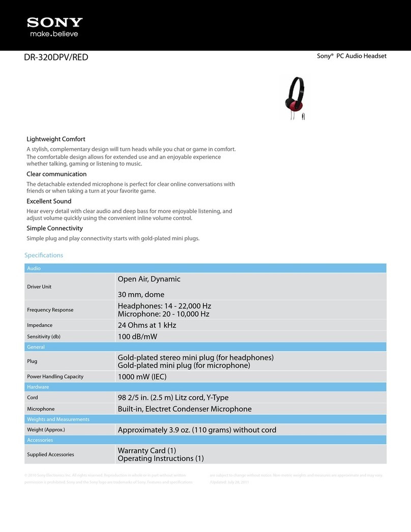 Sony DR-320DPV/RED Manuel utilisateur